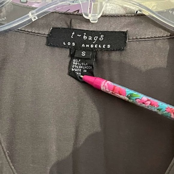 Women's t - bags Silk Blouse - Picture 2 of 3